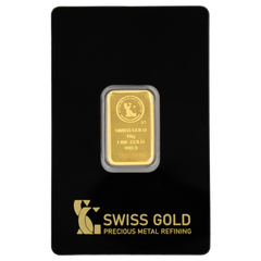 999.9 SwissGold Minted Bar - 10 grams