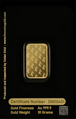 999.9 SwissGold Minted Bar - 10 grams