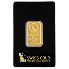 999.9 SwissGold Minted Bar - 20 grams