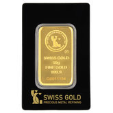 999.9 SwissGold Minted Bar - 50 grams