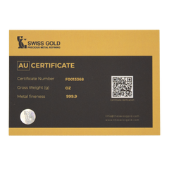 999.9 Hatha Min Fadl Rabbi Bar - 1 Ounce