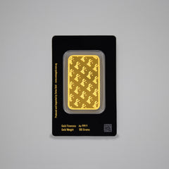 999.9 SwissGold Minted Bar - 100 grams