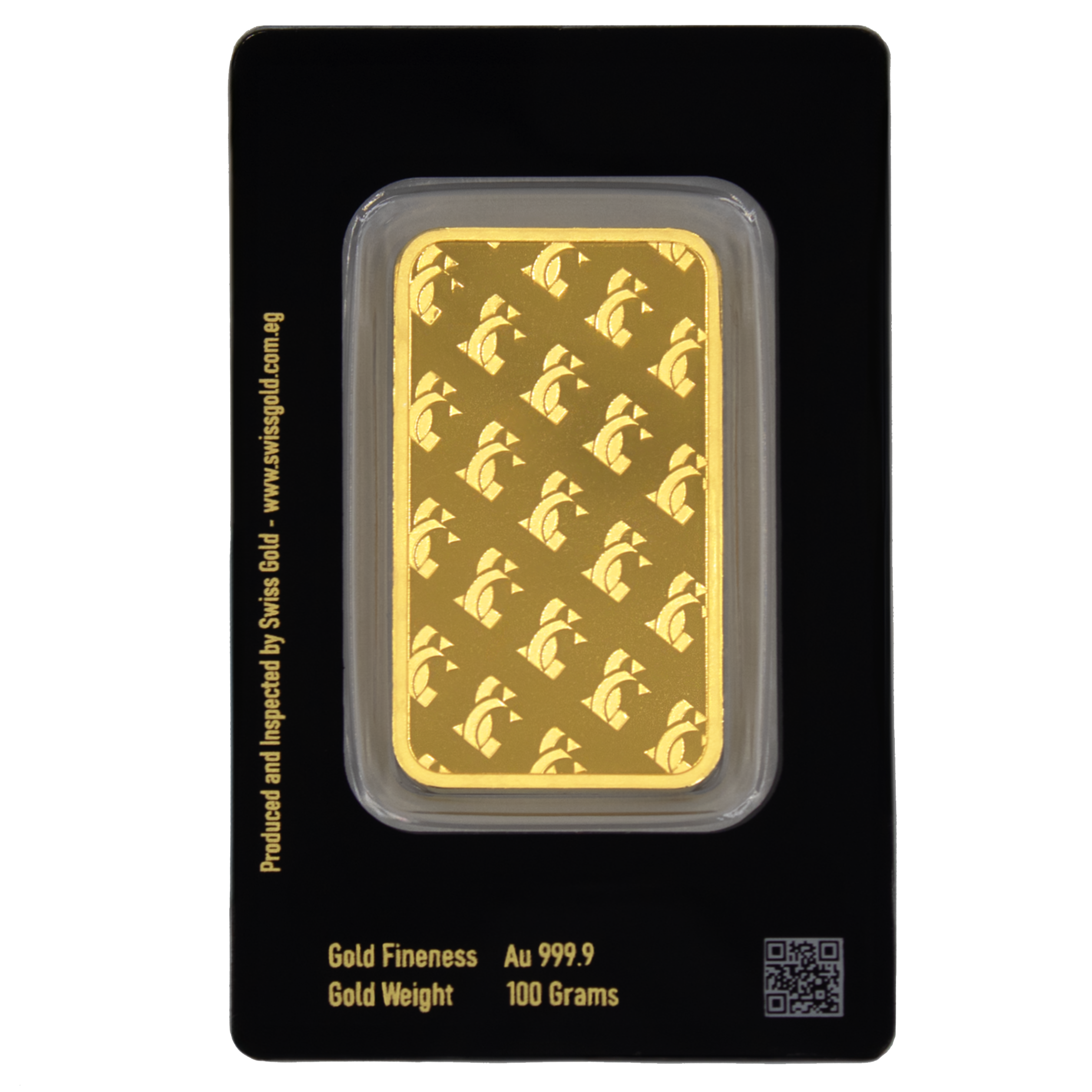 999.9 SwissGold Minted Bar - 100 grams