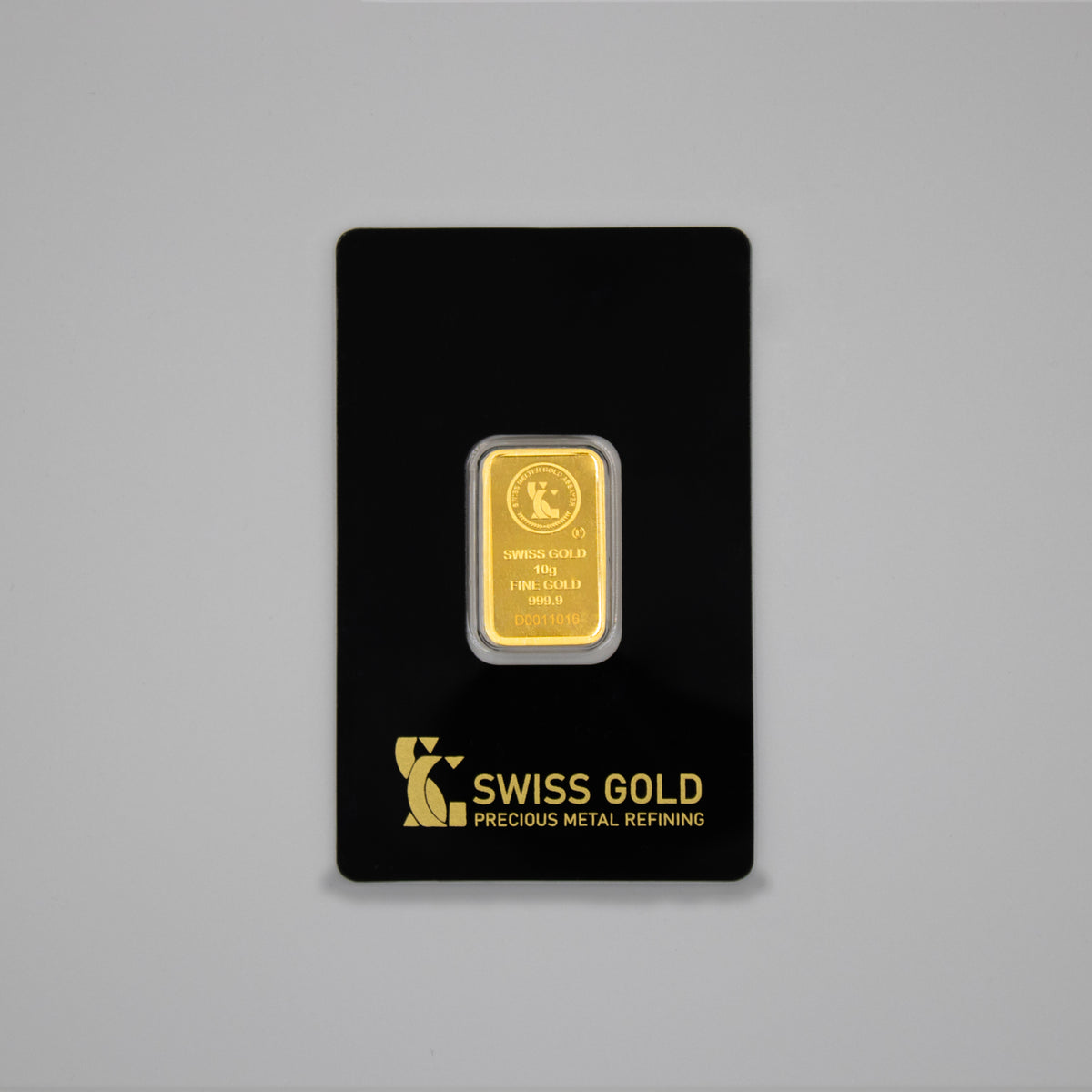 999.9 SwissGold Minted Bar - 10 grams