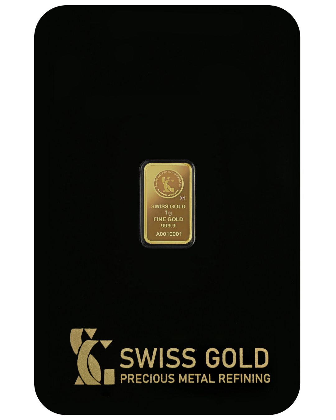 999.9 SwissGold Minted Bar - 1 grams