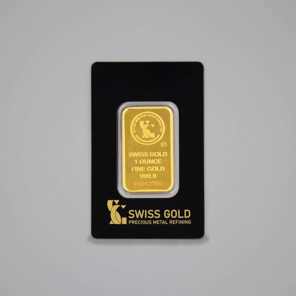 999.9 SwissGold Minted Bar - 1 Ounce