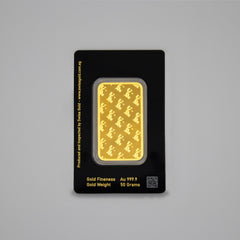 999.9 SwissGold Minted Bar - 50 grams