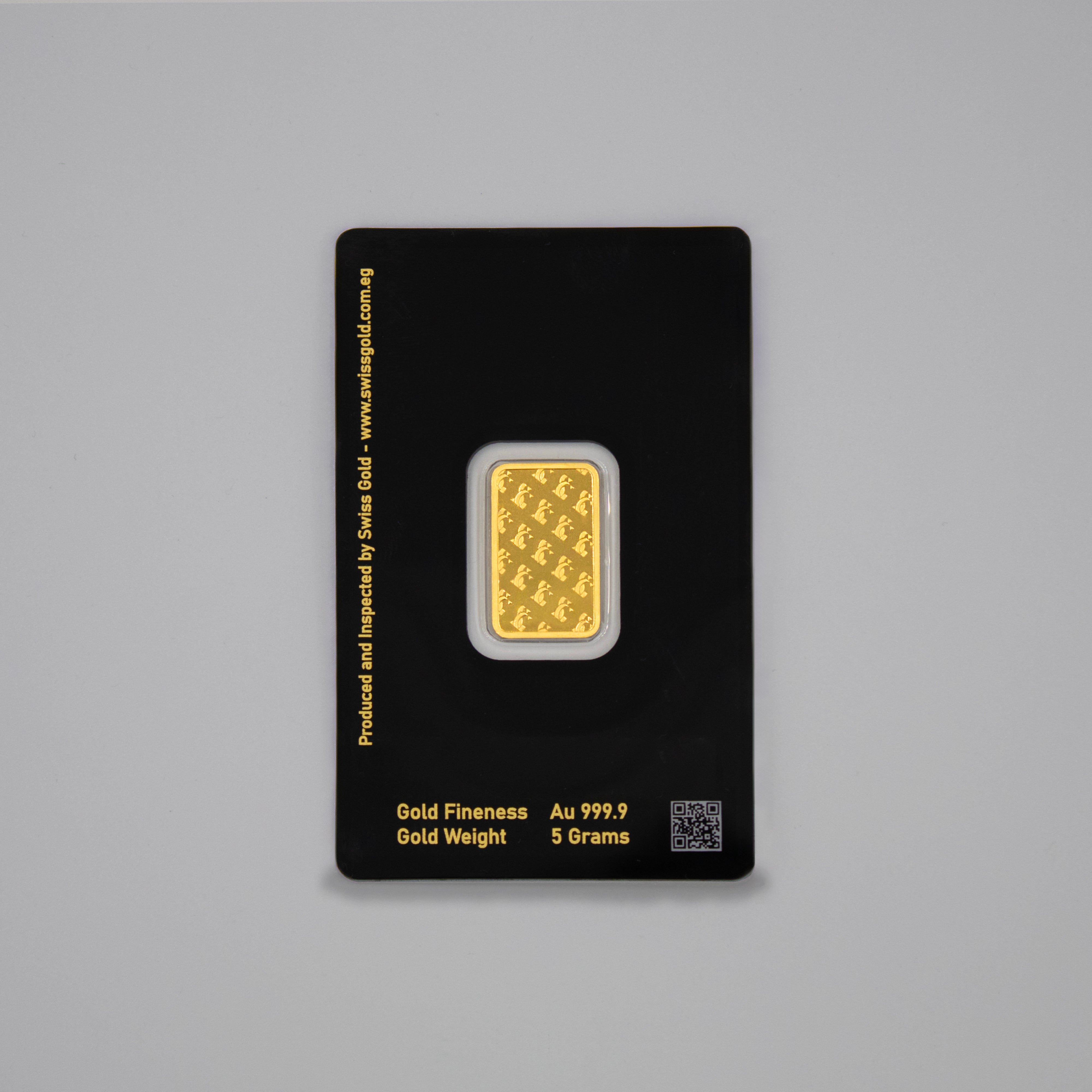 999.9 SwissGold Minted Bar - 5 grams