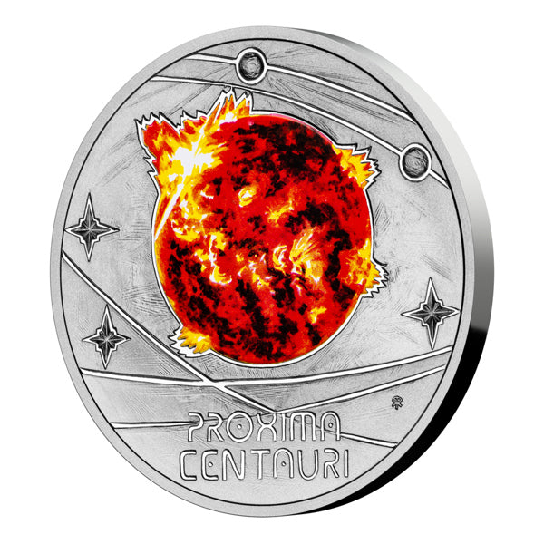 Silver coin The Milky Way - Proxima Centauri proof