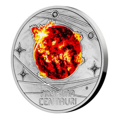 Silver coin The Milky Way - Proxima Centauri proof