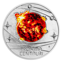 Silver coin The Milky Way - Proxima Centauri proof